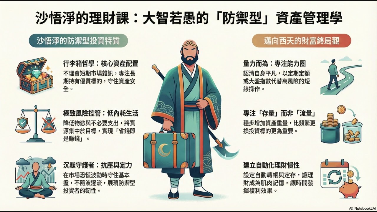 漫想語錄_西遊大咖沒說的理財心法【沙悟淨-大智若愚的防禦型資產管理】