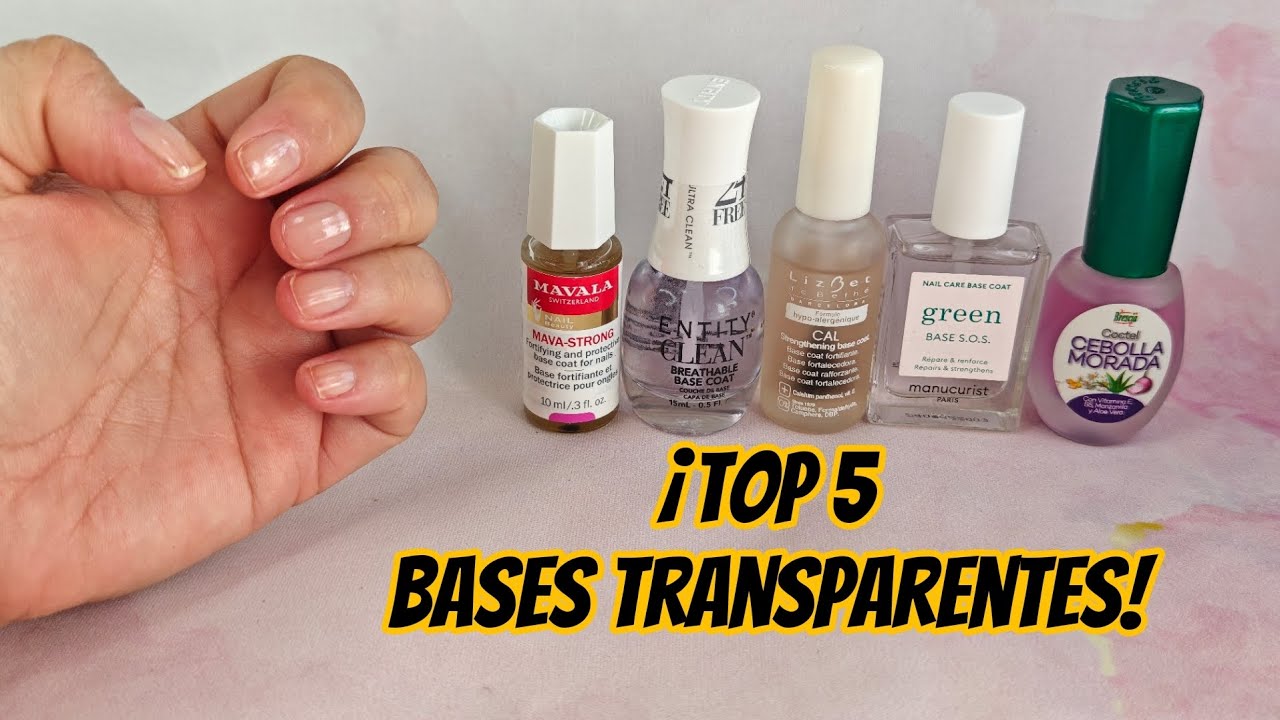 ¡Top 5 Bases Transparentes! || Swatches y Comparación || Lulu B Nails