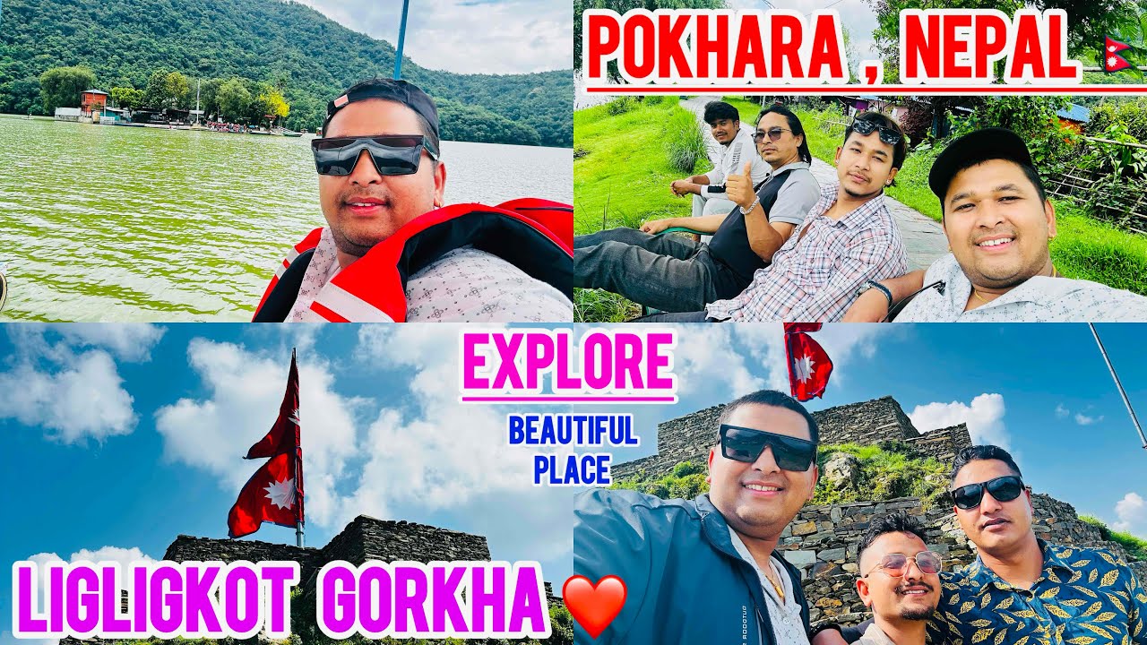 Pokhara fewa tal ❤️ - Pokhara Ghumgham / Ligligkot Gorkha Nepal 😍 - Biggest Flag 🇳🇵
