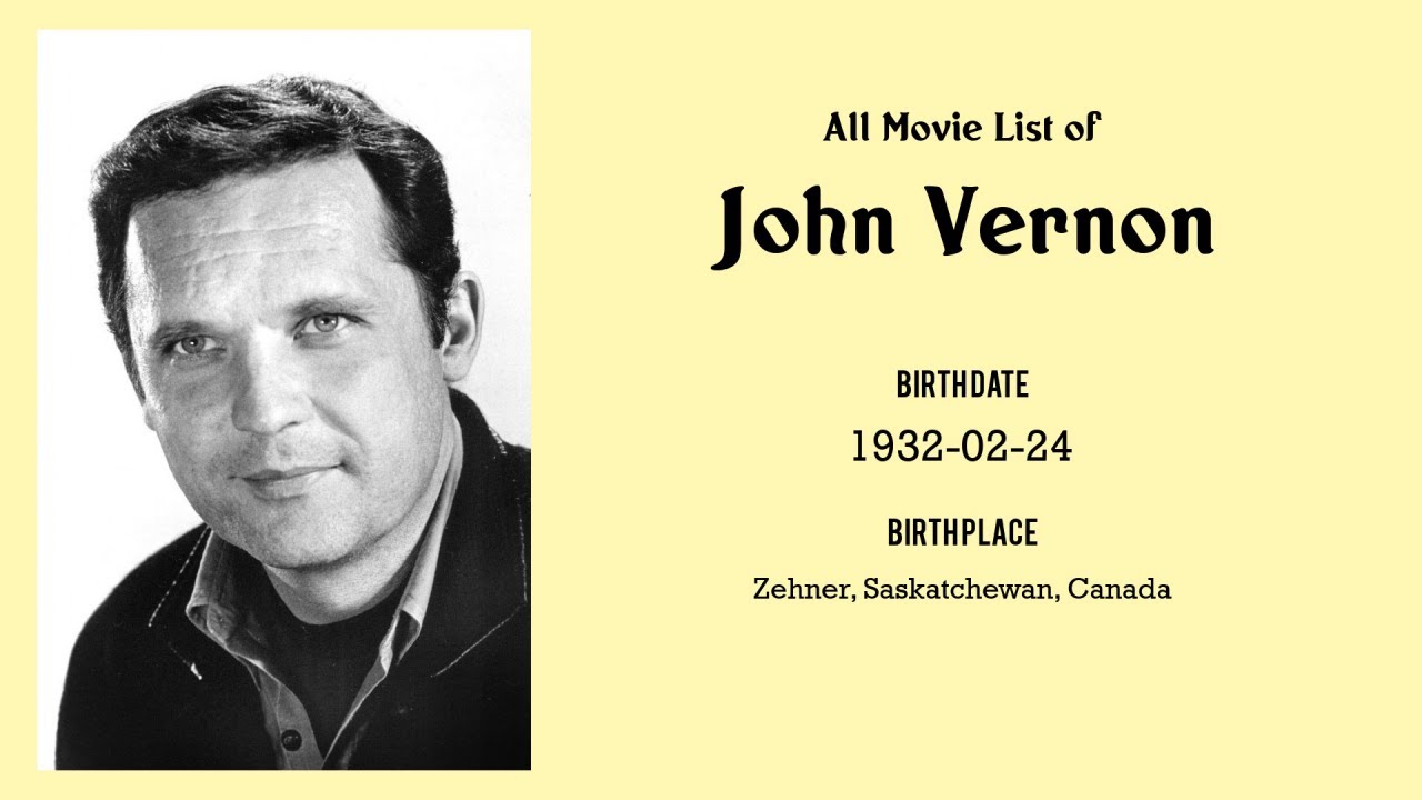 John Vernon Movies list John Vernon| Filmography of John Vernon