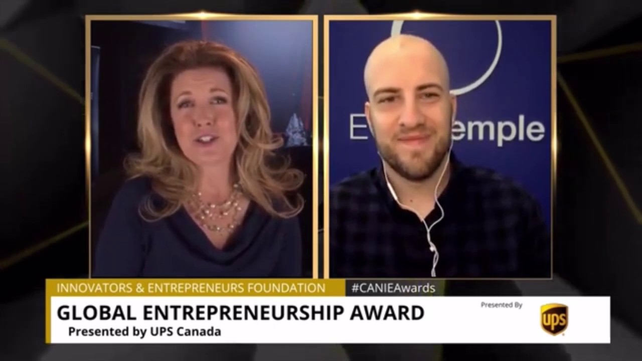 Event Temple Wins the 2020 Global Entrepreneurship CANIE Award