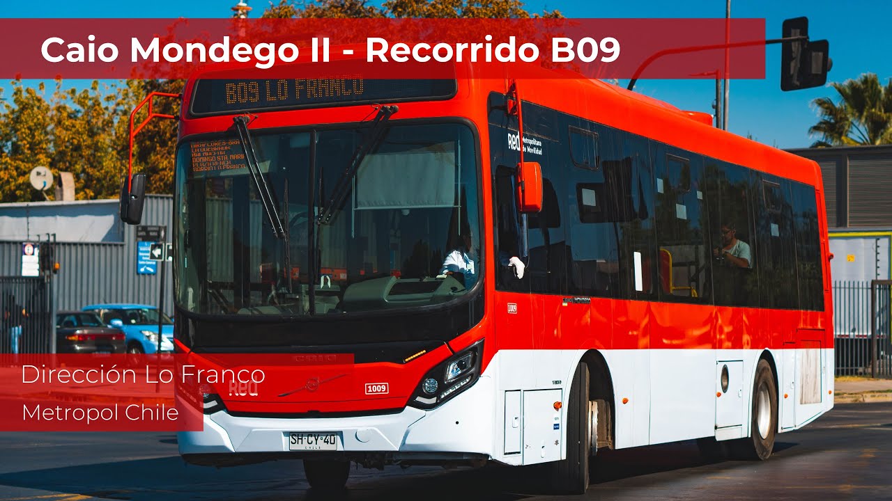 A bordo del bus Caio Mondego II de Metropol realizando Recorrido B09 hacia Renca - Red Movilidad