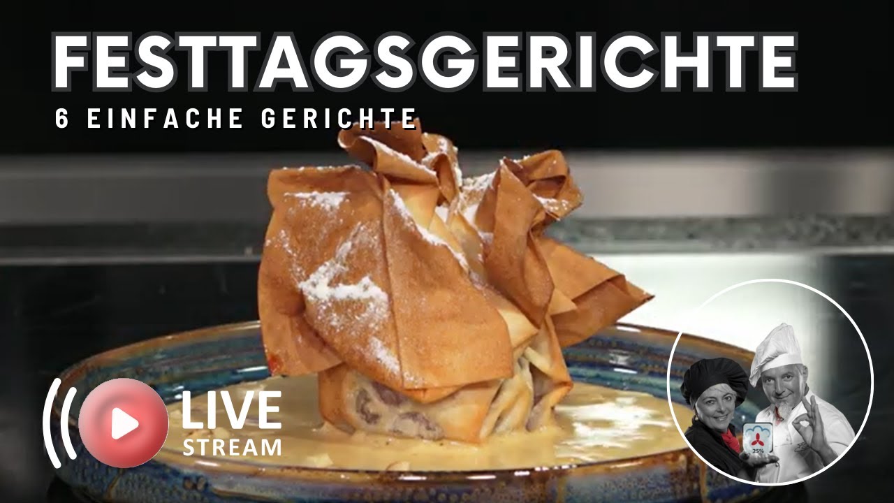 Festtagsgerichte AEG Livestream mit Franz Stolz