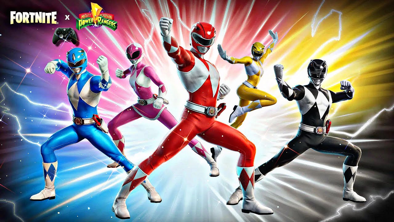 Fortnite Mobile MIGHTY MORPHIN Power Rangers Bundle Gameplay!