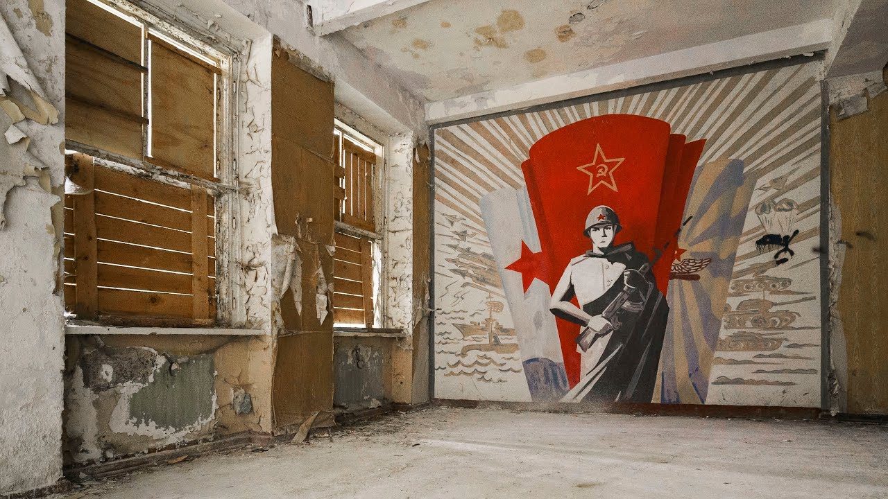 Exploring an Abandoned Soviet Military Base - Found Amazing Murals!