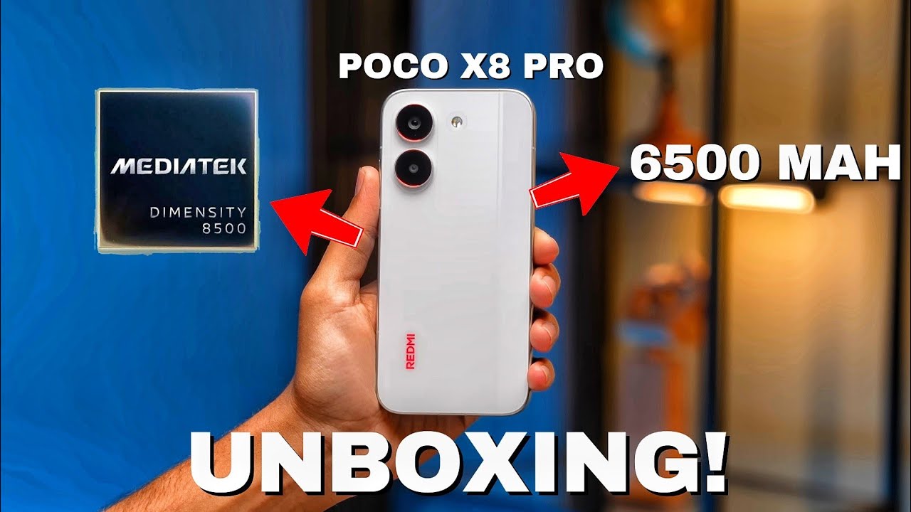 POCO X8 PRO TÁ INCRÍVEL OU UM LIXO? PRIMEIRO UNBOXING DO MUNDO! (react)