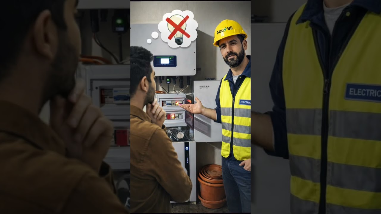 عندك طاقة شمسية وبطاريتك فاضية ؟دولة مقطوعة وطقس🌨️  عندك مولد هالفيديو، حيوفّر عليك #مشاكل و #خسائر 