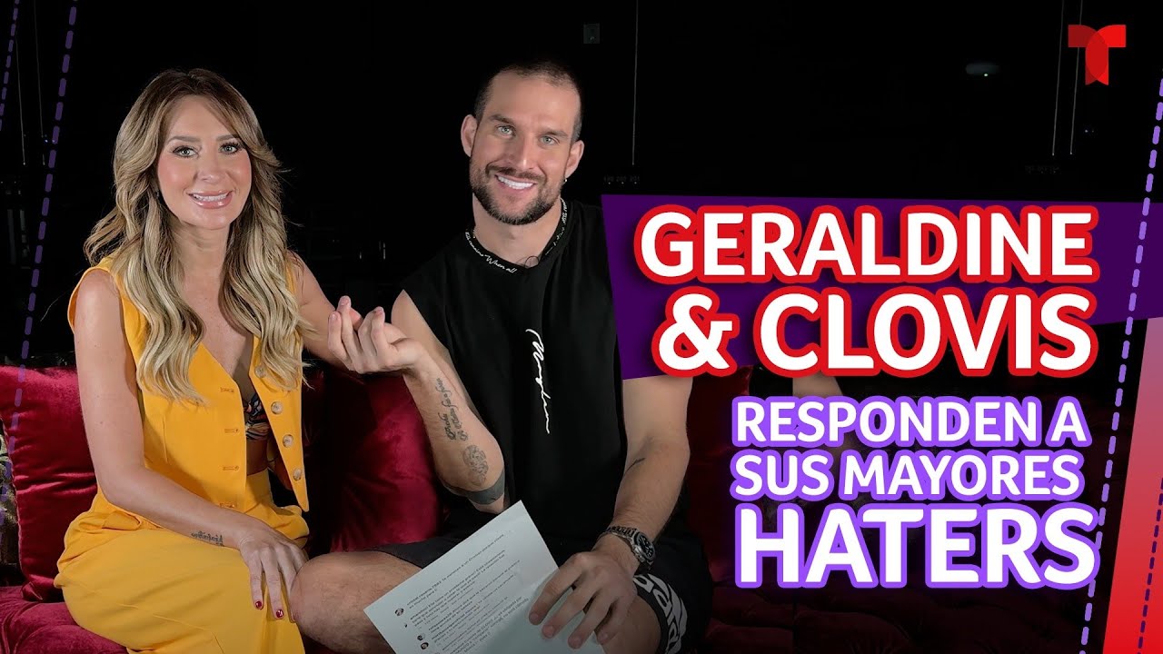 Geraldine Baz&aacute;n y Clovis Nienow responden a mensajes de sus haters | Telemundo Entretenimiento