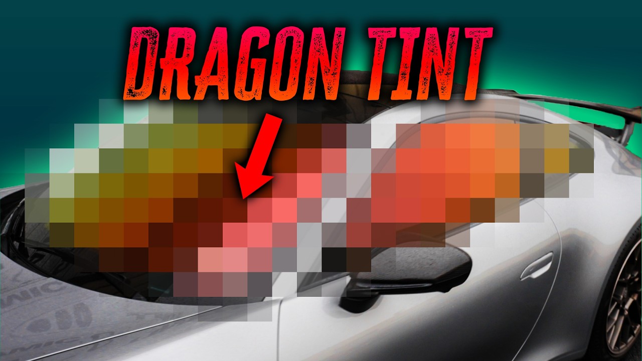 RED CHAMELEON TINT on ALL Windows - Dragon's Ember on a Porsche 911