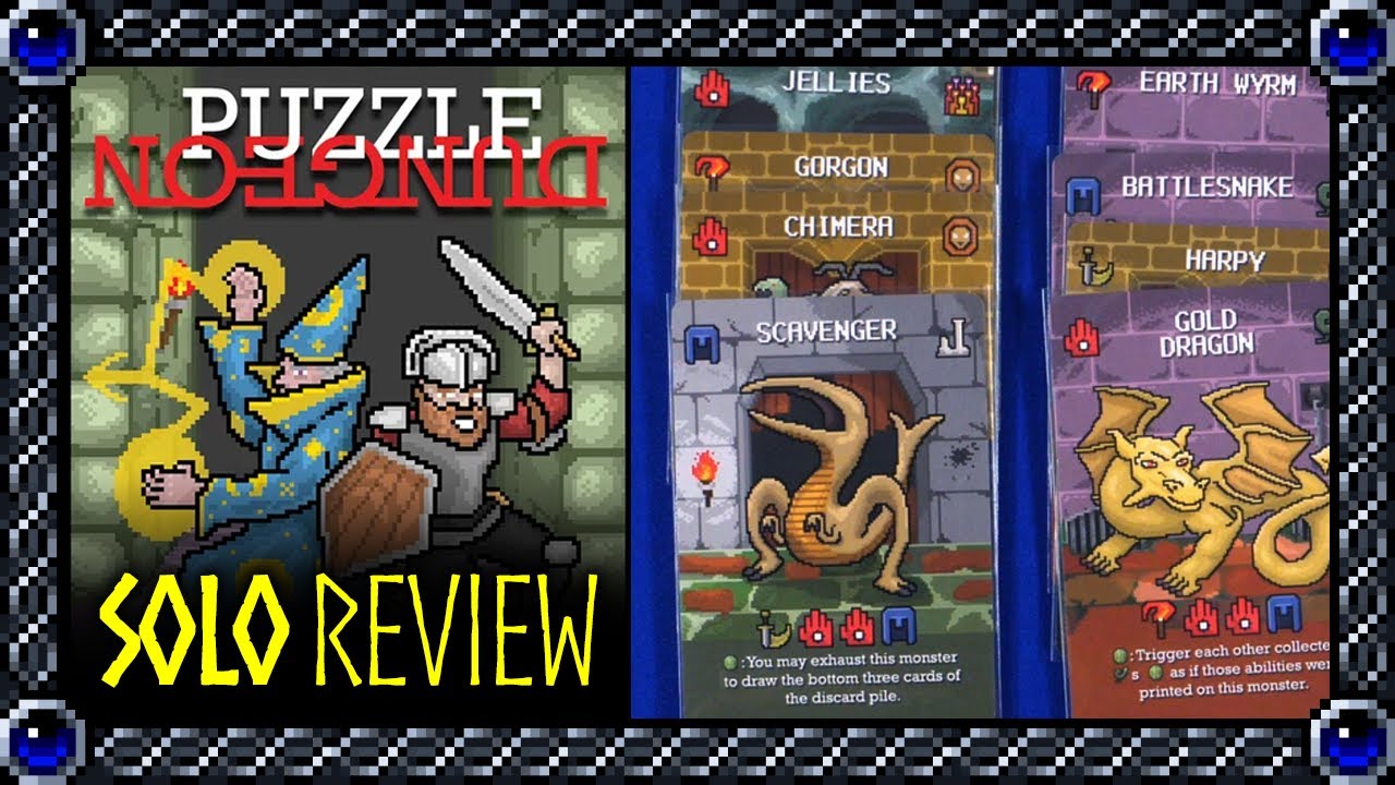Puzzle Dungeon | Обзор соло-игры + сравнение вводных колод 1 и 2