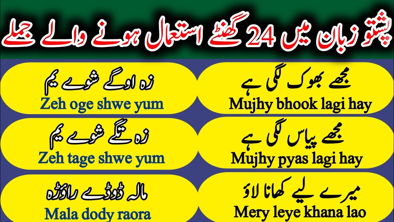 learn pashto in 7 minutes | pashto zaban sikhne ka tarika | pashto speaking practice | pashto speak
