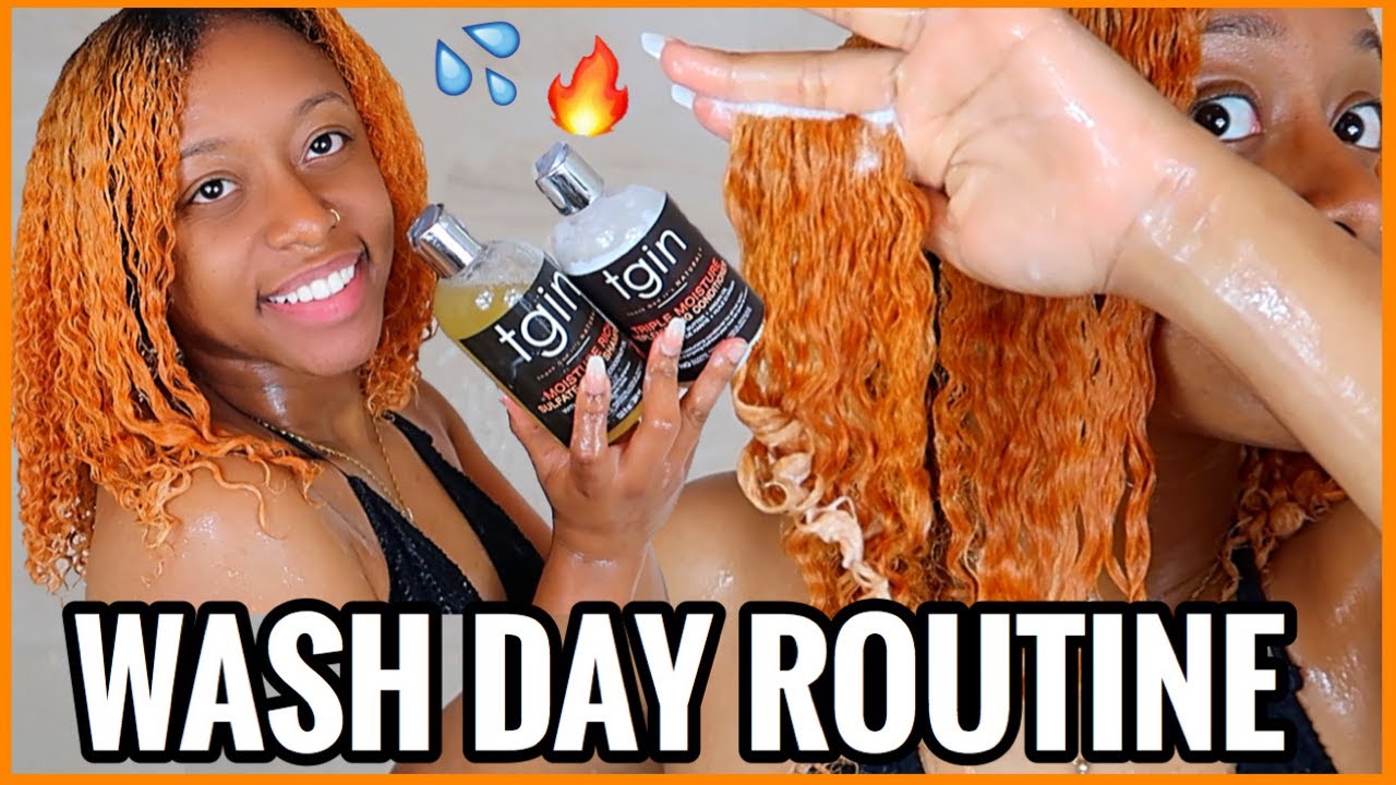 WASH DAY ROUTINE FOR DRY\COLOR TREATED NATURAL HAIR | DETANGLING, DIY HOT OIL TREATMENT + MORE...
