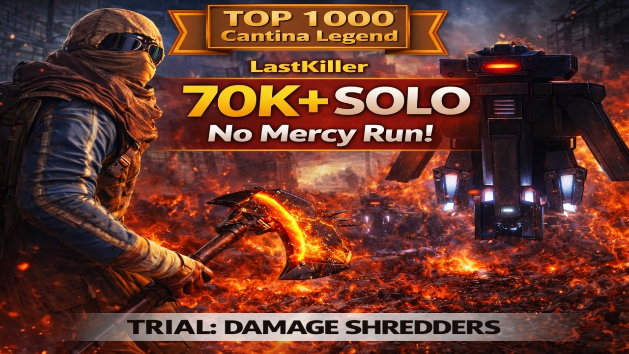 70K+ SOLO DAMAGE Shredders – TOP 1000 Cantina Legend | ARC Raiders Full Run (S2 - W8)