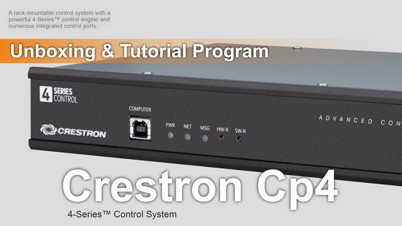 UNBOXING CRESTRON CP4   | TUTORIAL PROGRAMING SIMPL WINDOW | PROGRAM SEDERHANA CRESTRON