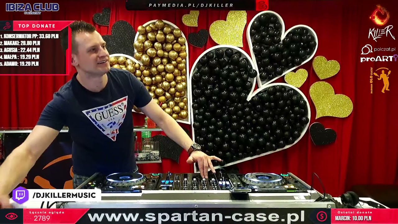 Dj Killer & Dj Hazel & Dj Drum & Barman Olo Show Live Mix - WALENTYNKI 2022