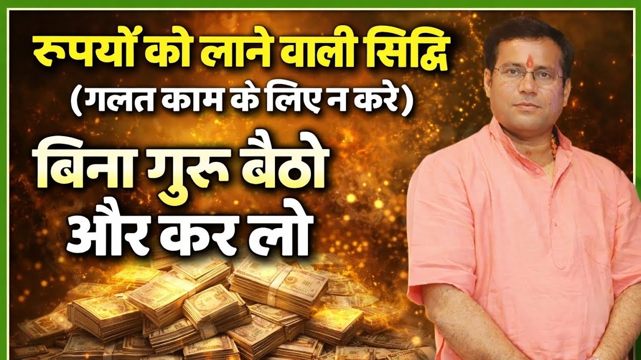 रुपयों को खींचकर लाएगी ये सिद्धि // किसी गुरु तांत्रिक की आवश्यकता नहीं।।बस इसका गलत प्रयोग न करें।।