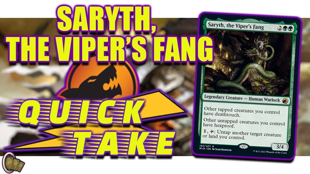 Saryth, The Viper's Fang EDH Quick Take || The Commander Crew || Magic The Gathering Commander