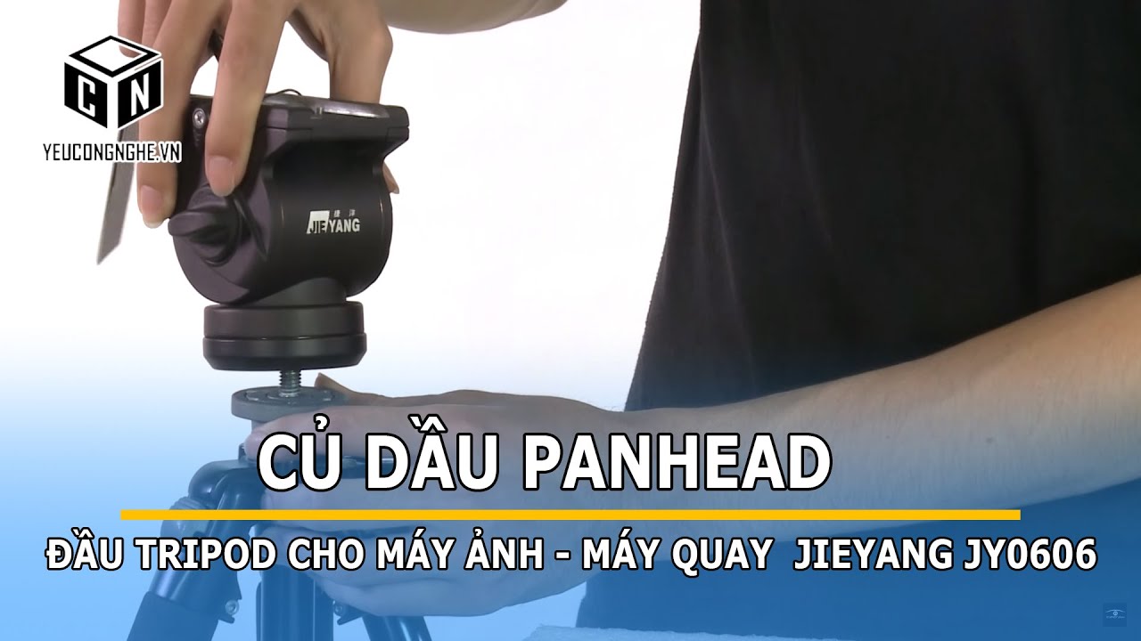 Củ dầu Panhead đầu tripod cho máy ảnh, máy quay Jieyang JY0606