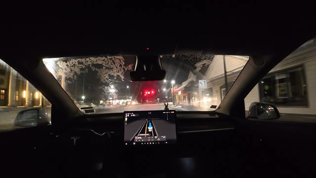 Tesla FSD Drives Me Home From Work
