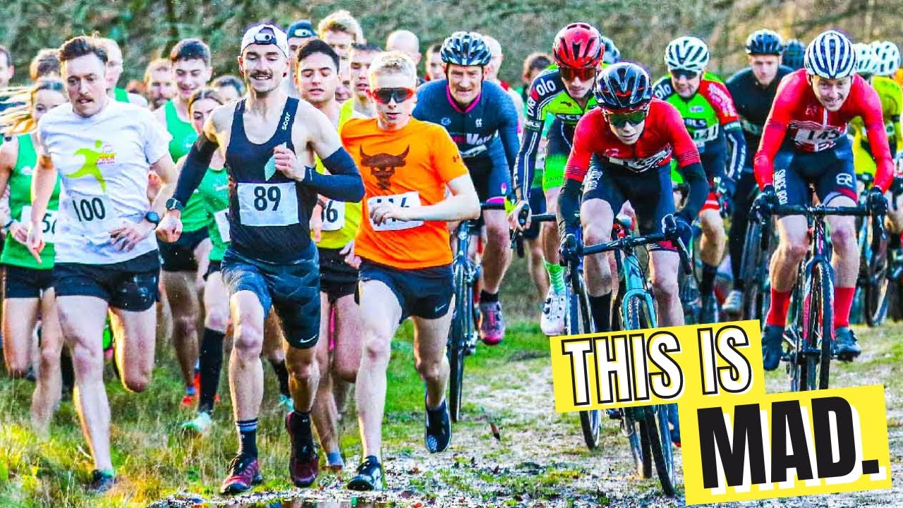 MOST BIZARRE Race I've Ever Done- Can I Run FASTER THAN A BIKE?