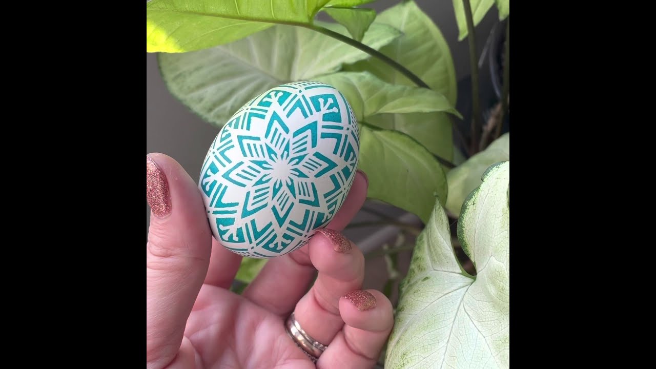 Turquoise Pysanka