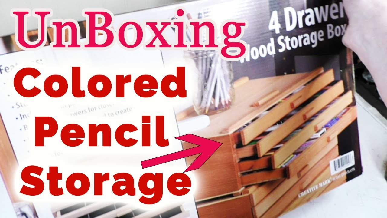 Unboxing Colored Pencil Pastel Storage Boxes For Colored Pencil Storage, Colored Pencil Beginner