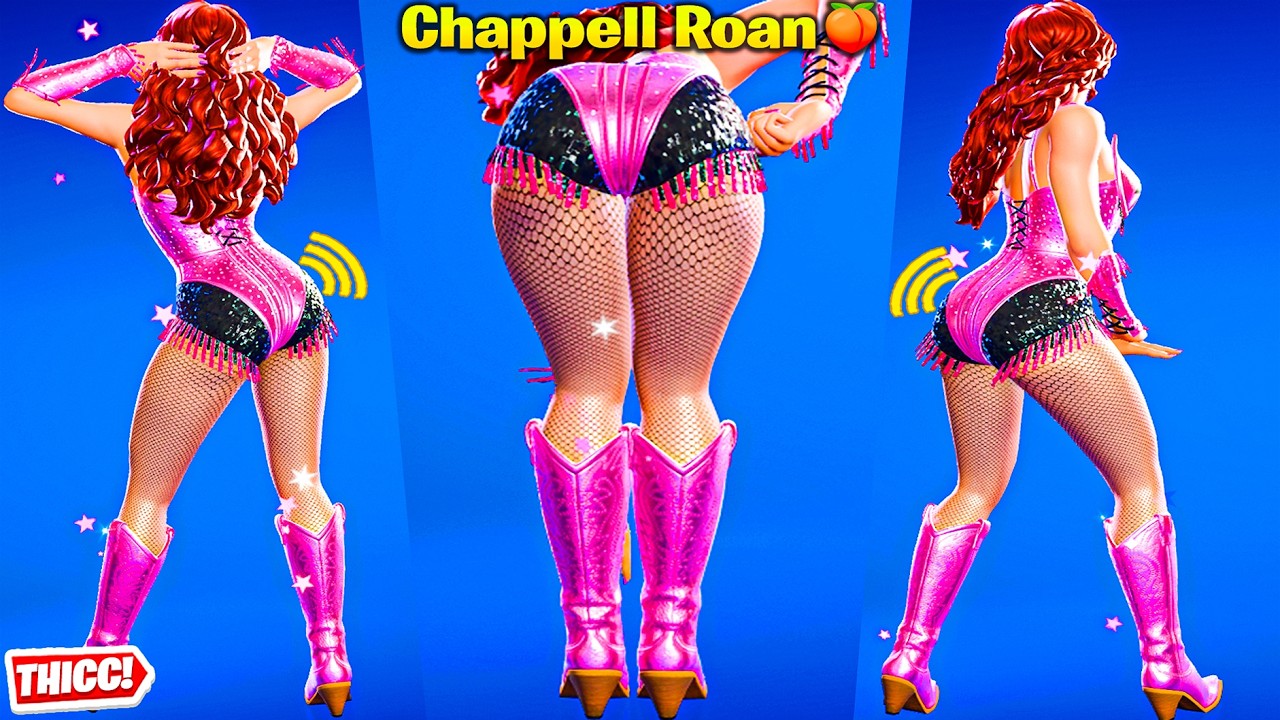 Fortnite Chappell Roan Skin Showcase Thicc 🍑😍 Top Tiktok Dances & Emotes 😘 Hot New Music Pass Girl 😜