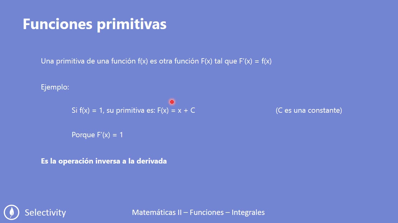 33A1 Funciones Primitivas