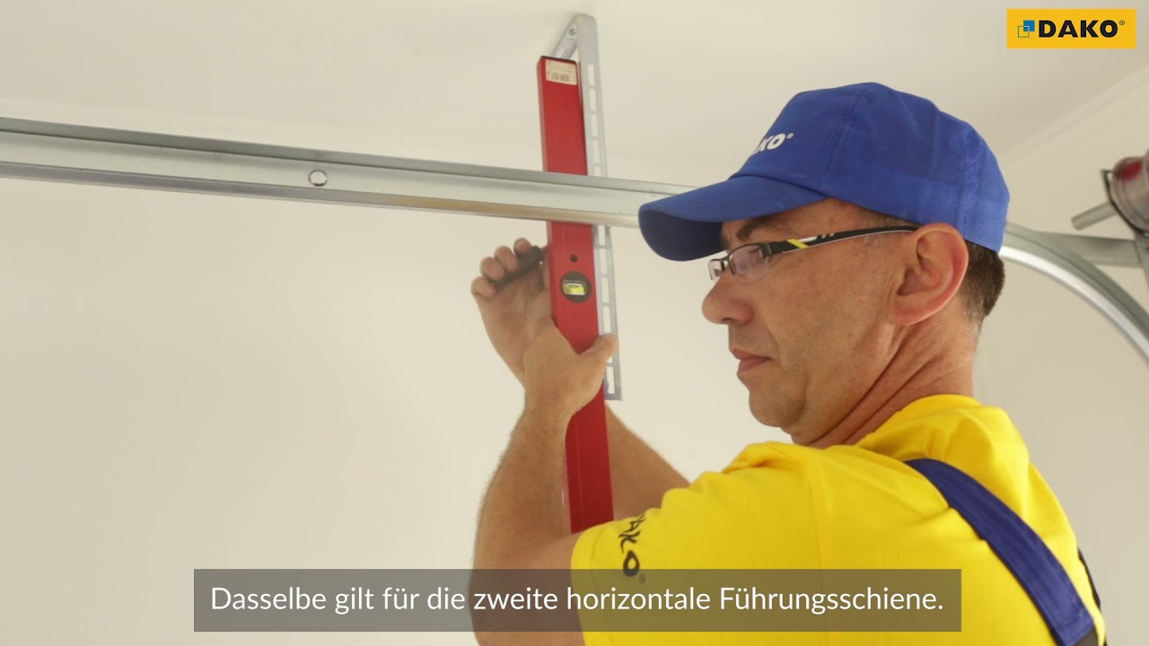 Anleitung zur Montage des Sektional-Garagentores mit einem 40mm-Paneel und einer ST-Führung