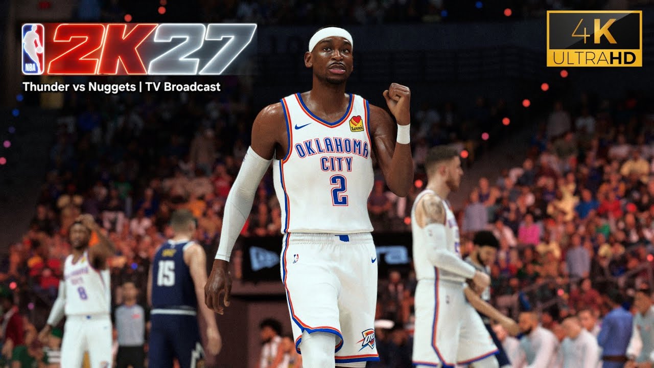 NBA 2K27 | Реалистичная ТВ-трансляция геймплея | Тандер против Наггетс | PS5 PRO 4K UHD