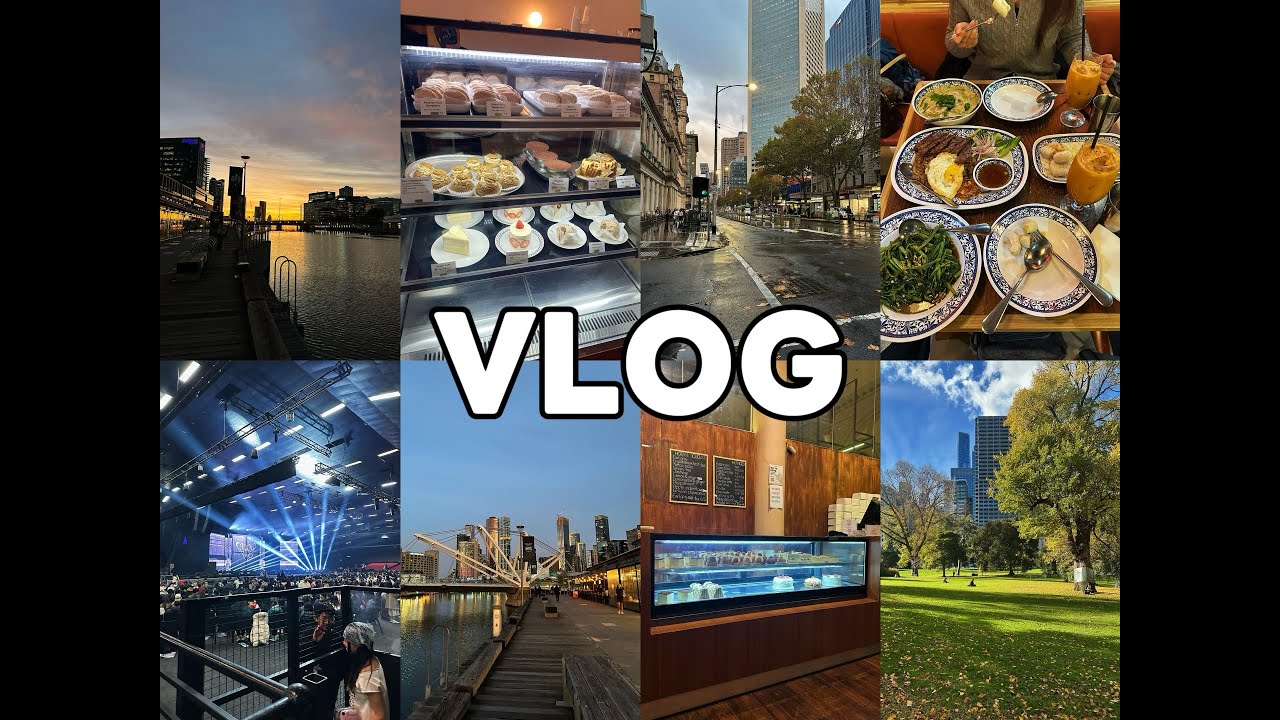 Vlog#59｜开启期末复习阶段｜看NMIXX墨尔本演唱会｜学习与生活切换｜用甜品奖励自己