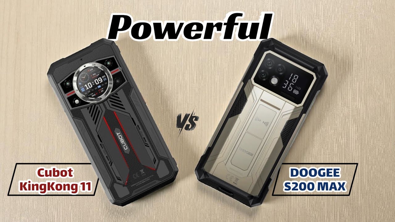 Cubot KingKong 11 (против) DOOGEE S200 MAX — мощные, защищённые телефоны с двумя дисплеями 2025 года