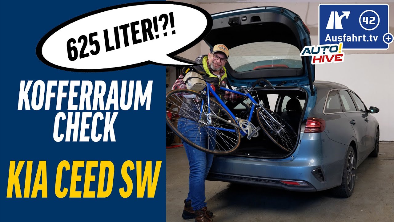 Kofferraum-Check: Kia Ceed SW (CD)- was passt in den Kofferraum? Fahrrad? Leiter? Koffer? Taschen?