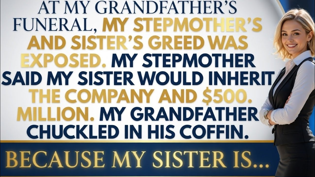 At grandfather’s funeral, stepmother and sister's greed was exposed; he laughed, because she is!!...