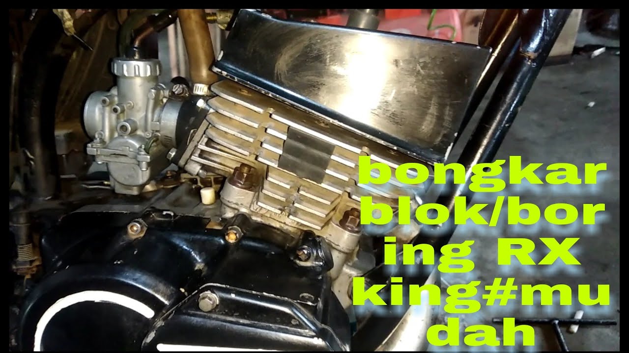 Cara bongkar blok/boring RX king #mudah #pemula