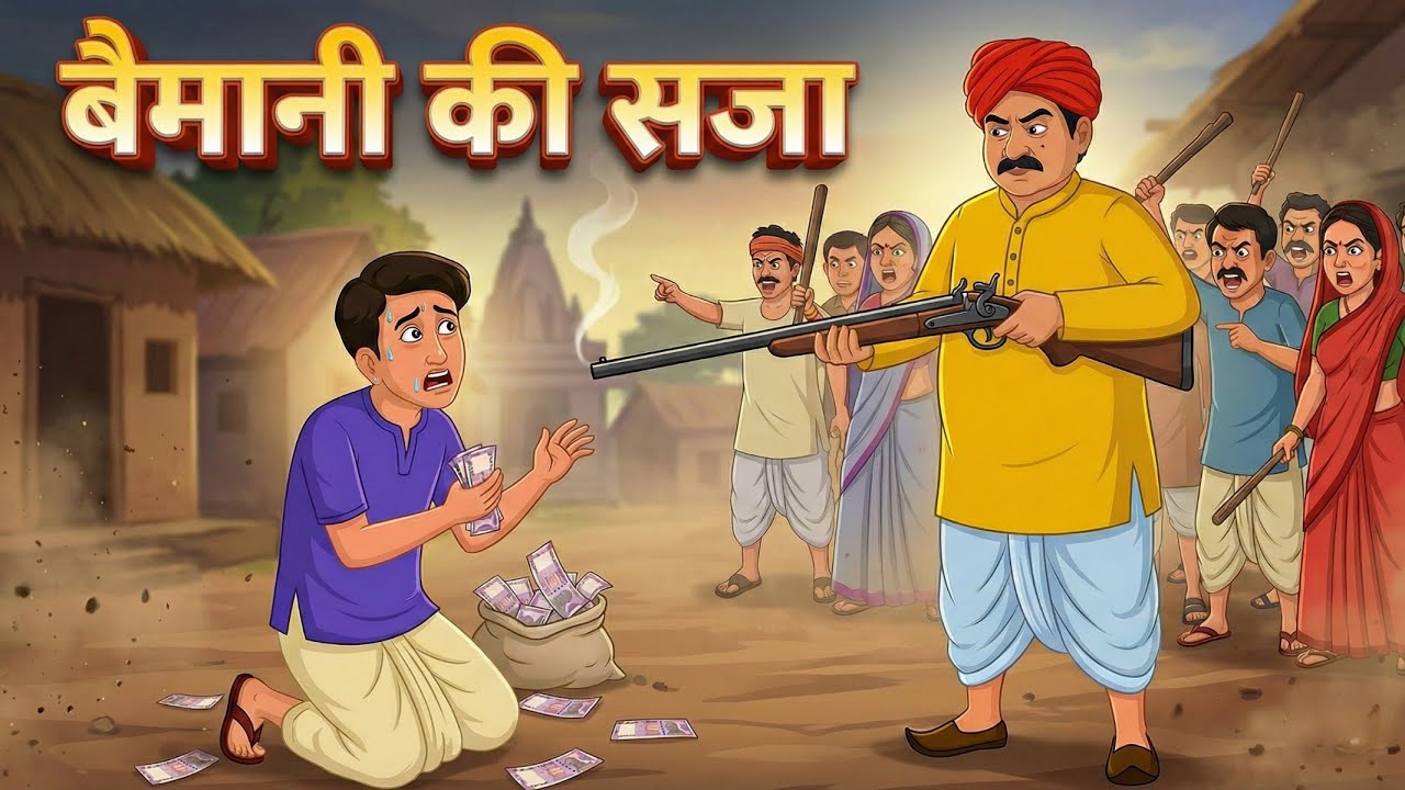 बैमानी की सजा | Baimani Ki Saza | HindiStory |New HindiKahani | Hindi Moral Animation