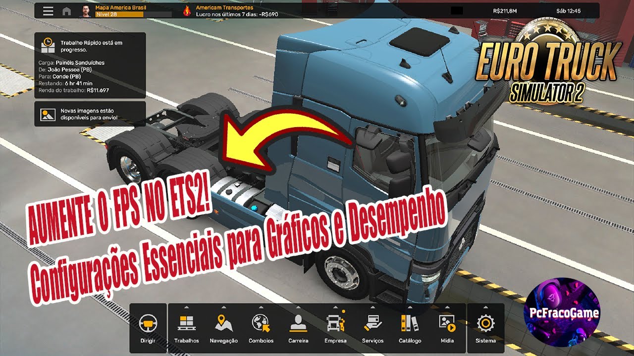 🚀 AUMENTE O FPS NO ETS2! 🔧 Configurações Essenciais para Gráficos e Desempenho 💨