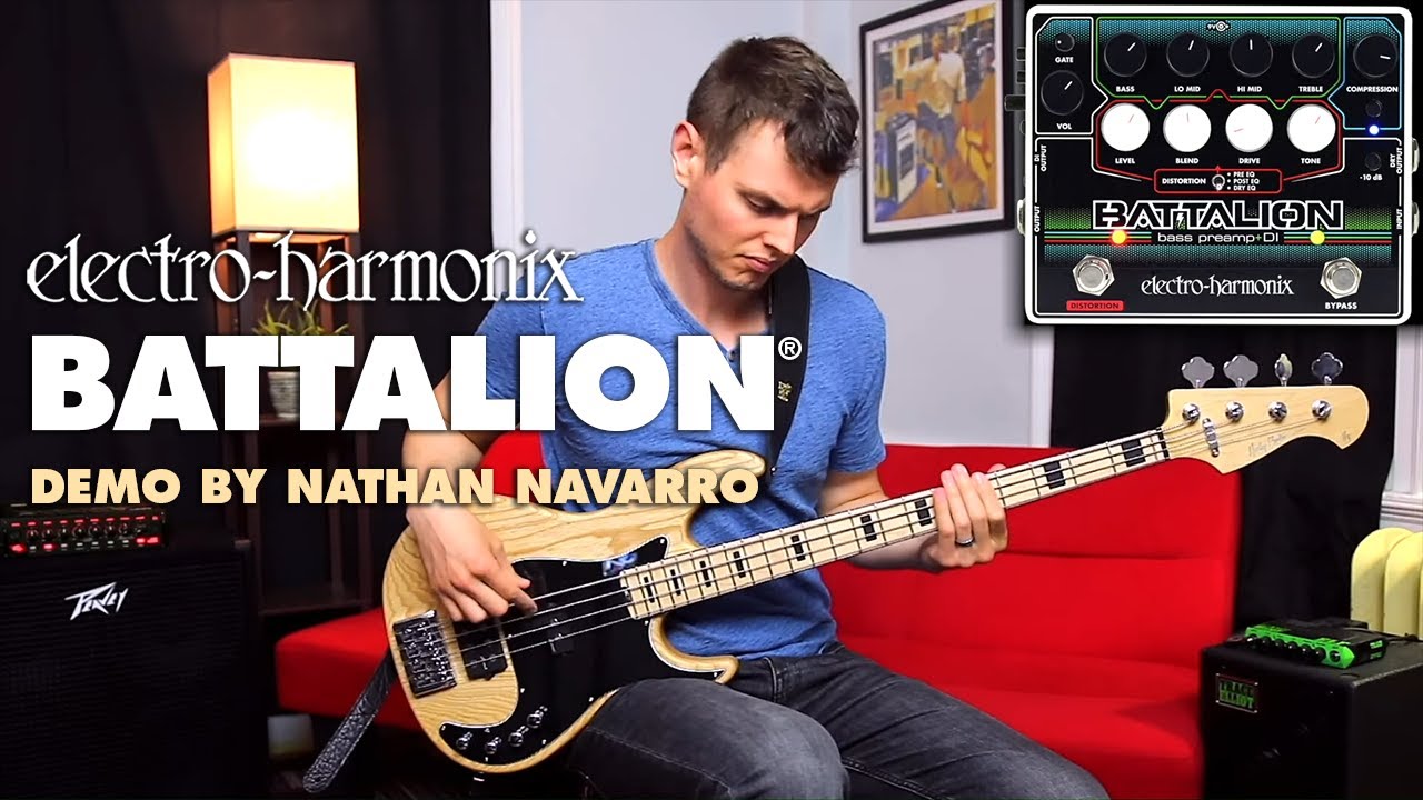 Electro-Harmonix Battalion Bass Preamp + DI (демонстрация педали EHX от Натана Наварро)