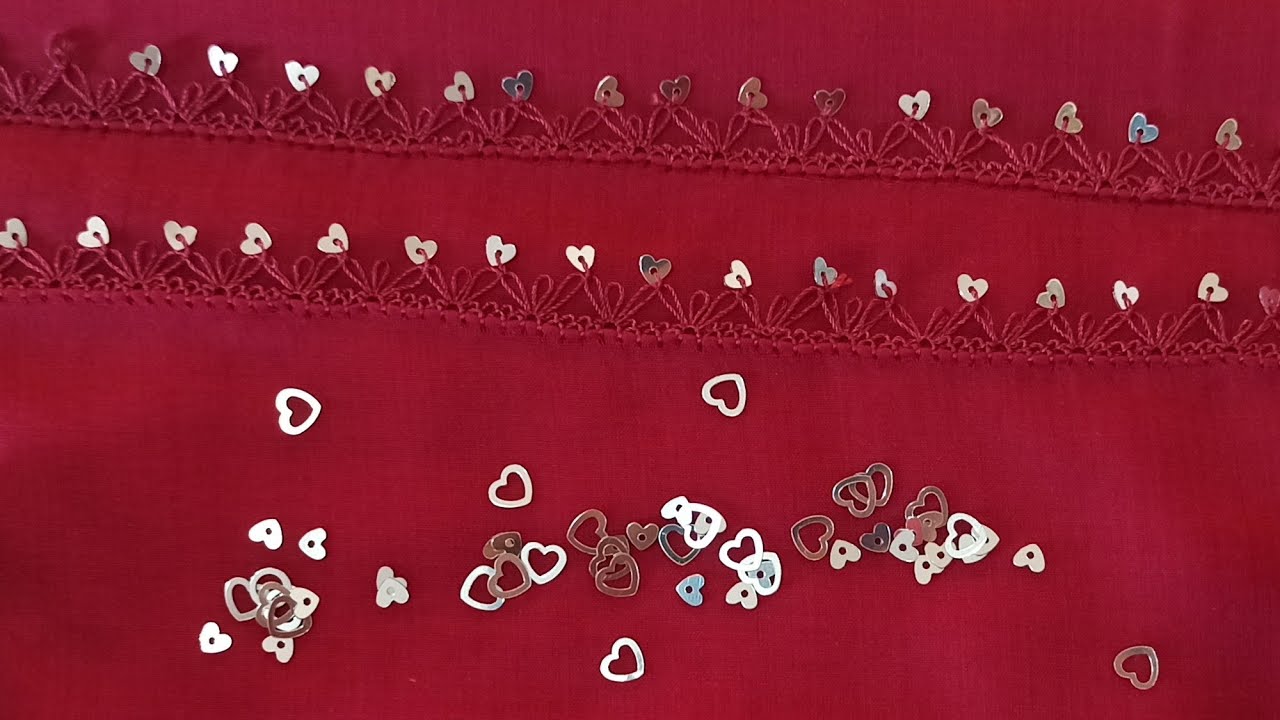 Küçük kalan pulları değerlendirelim ve çok şık iğne oyası yazma yapalım..