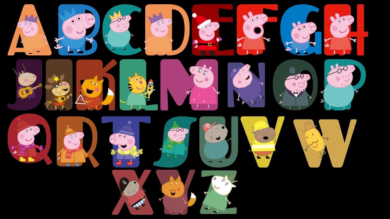 Peppa Pig Alphabet Song 2 | Big & Small Letters A to Z | Learn Uppercase & Lowercase ABC