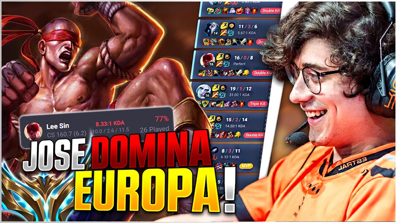 JOSEDEODO LLEG&Oacute; A CHALLENGER EN EUW *LEE SIN 77% DE VICTORIAS* 😱