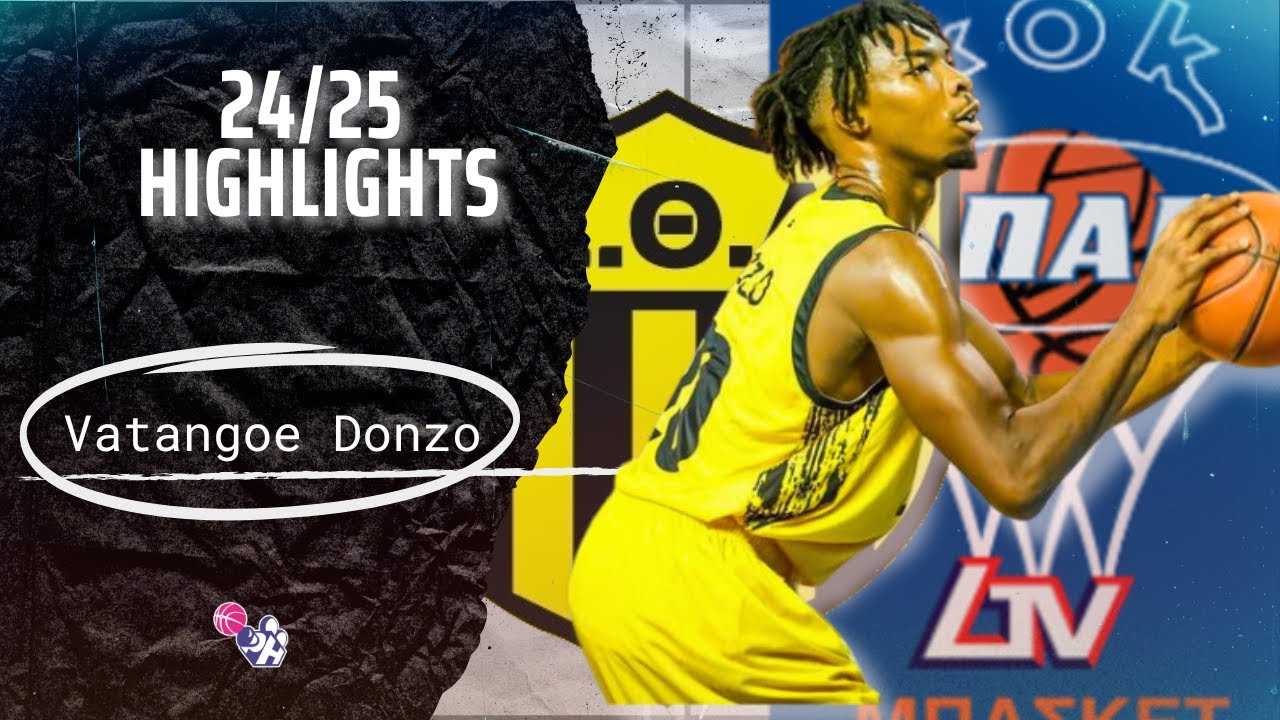 Vatangoe Donzo Highlights 2024/25 || Cyprus OPAP League ||  Etha BC