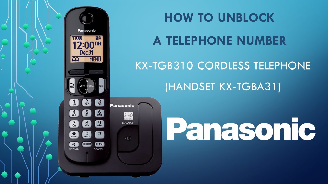 Panasonic - Telephones - KX-TGB310 - How to 