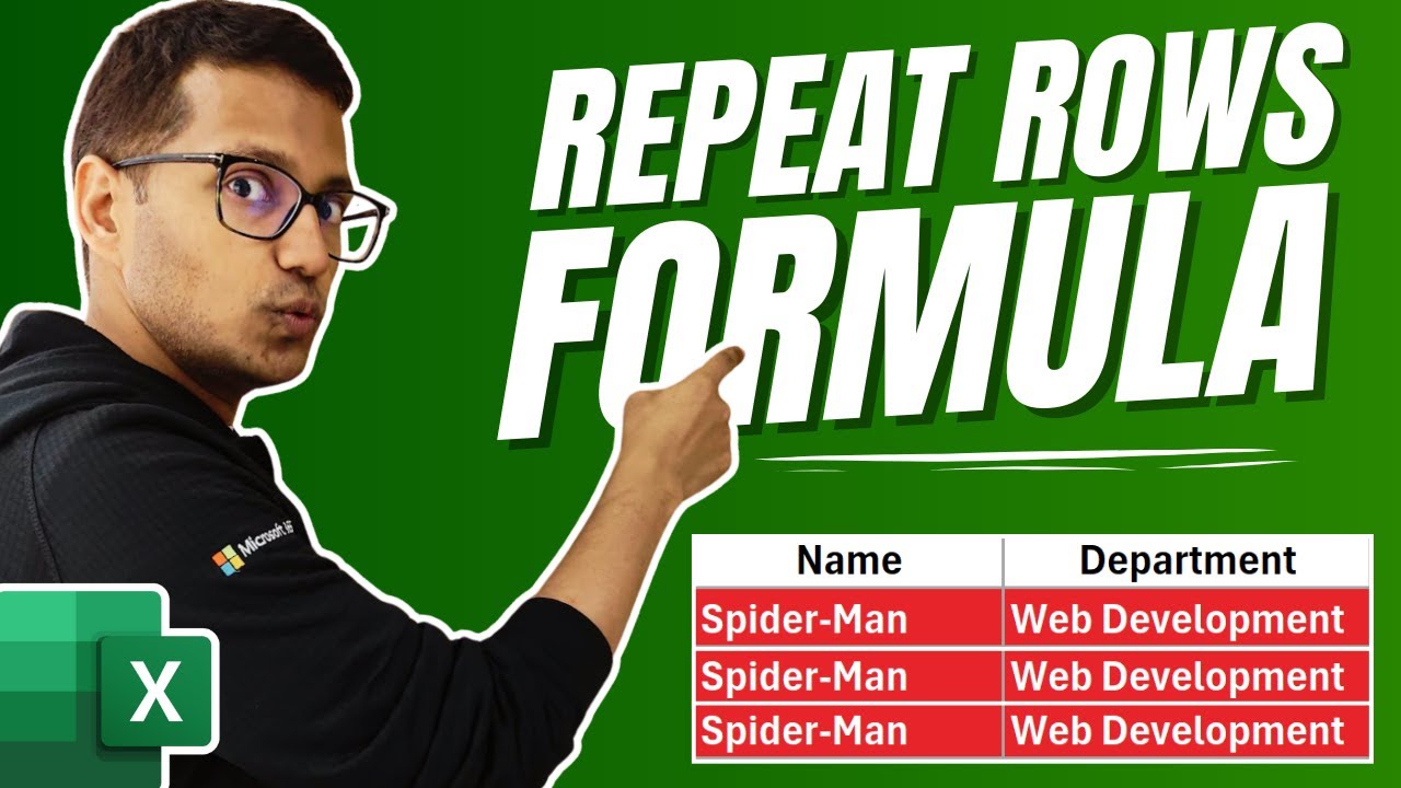 This Excel FORMULA Repeats Rows for You (Ditch Copy-Paste)