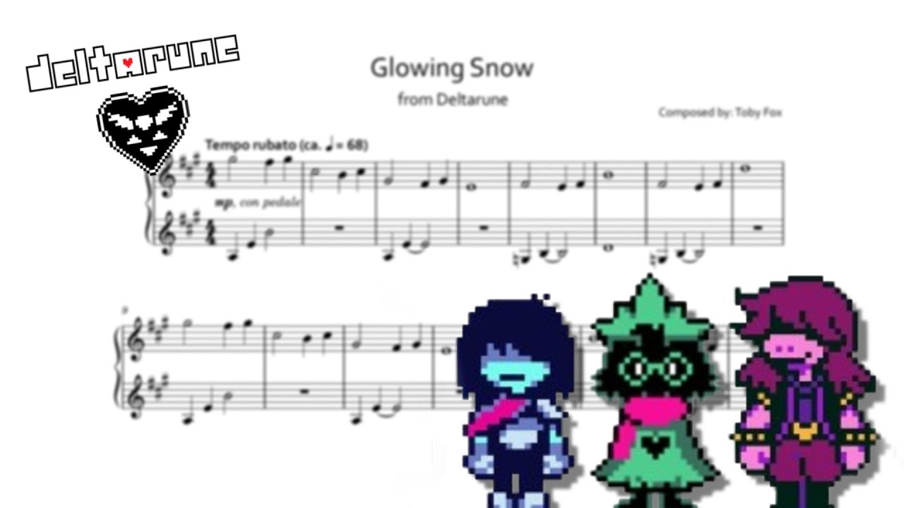 Glowing Snow - Deltarune (Sheet Music)