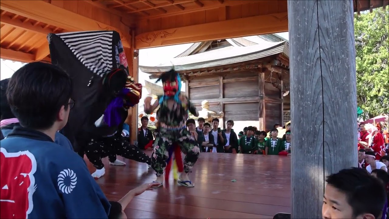 天満神社秋祭り1獅子舞2024