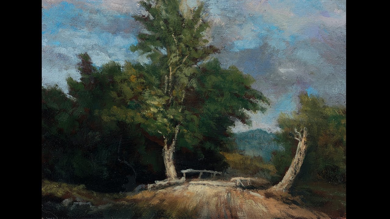 Study after George Inness - Landscape Tonalist Landscape Oil Painting