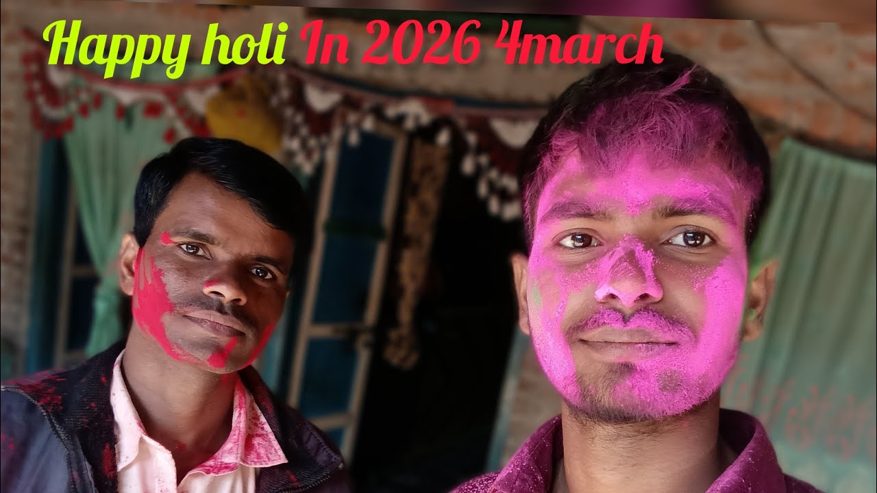 Happy holi in 2026  4 march