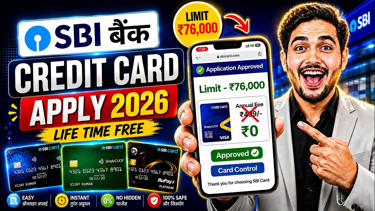 SBI Credit Card Online Apply 2026 | SBI Bank Credit Card | How to Apply SBI Credit Card Online
