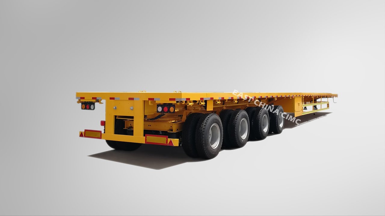 Extendable Flatbed Trailer | Wind Blade Platform Trailer With Detailed Size And Structure
